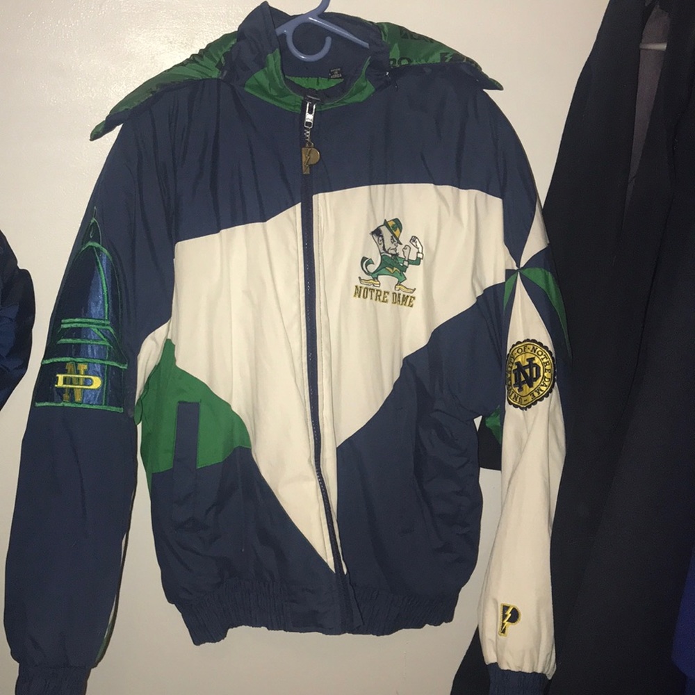 Vintage NOTRE DAME hooded jacket